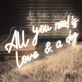 All you need is love & a dog Neon Sign